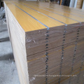 Wood Grain Melamine Melamine Laminated slot MDF With aluminum